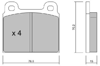 Дисковой тормозной механизм AISIN для PORSCHE 356 купе C 2000 GS Carrera 2
